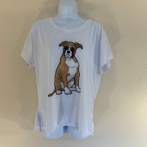 Fur of Love Dog T Shirt XL NWOT store display Poly cotton blend